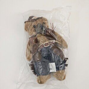 NEW Terry's Village Cowboy Brown Teddy Bear Plush 11" Stuffed Animal Toy